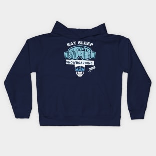 Eat Sleep Snowboarding Repeat Kids Hoodie